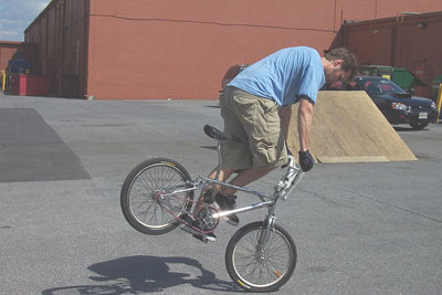 Rob pushes a can-can squeeker