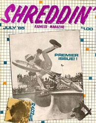 Shreddin' July 1985 cover
