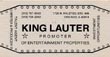 King Lauter Business Card